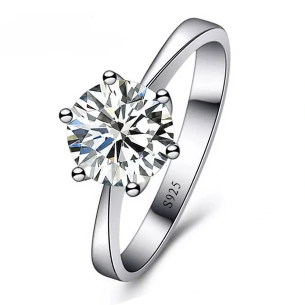 Romantic 925 Sterling Silver Cubic Zirconia Ring